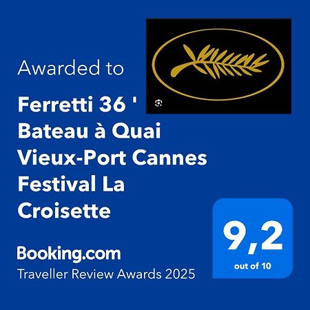 Ferretti 36 ' Bateau à Quai Vieux-Port Cannes Festival La Croisette Esterno foto