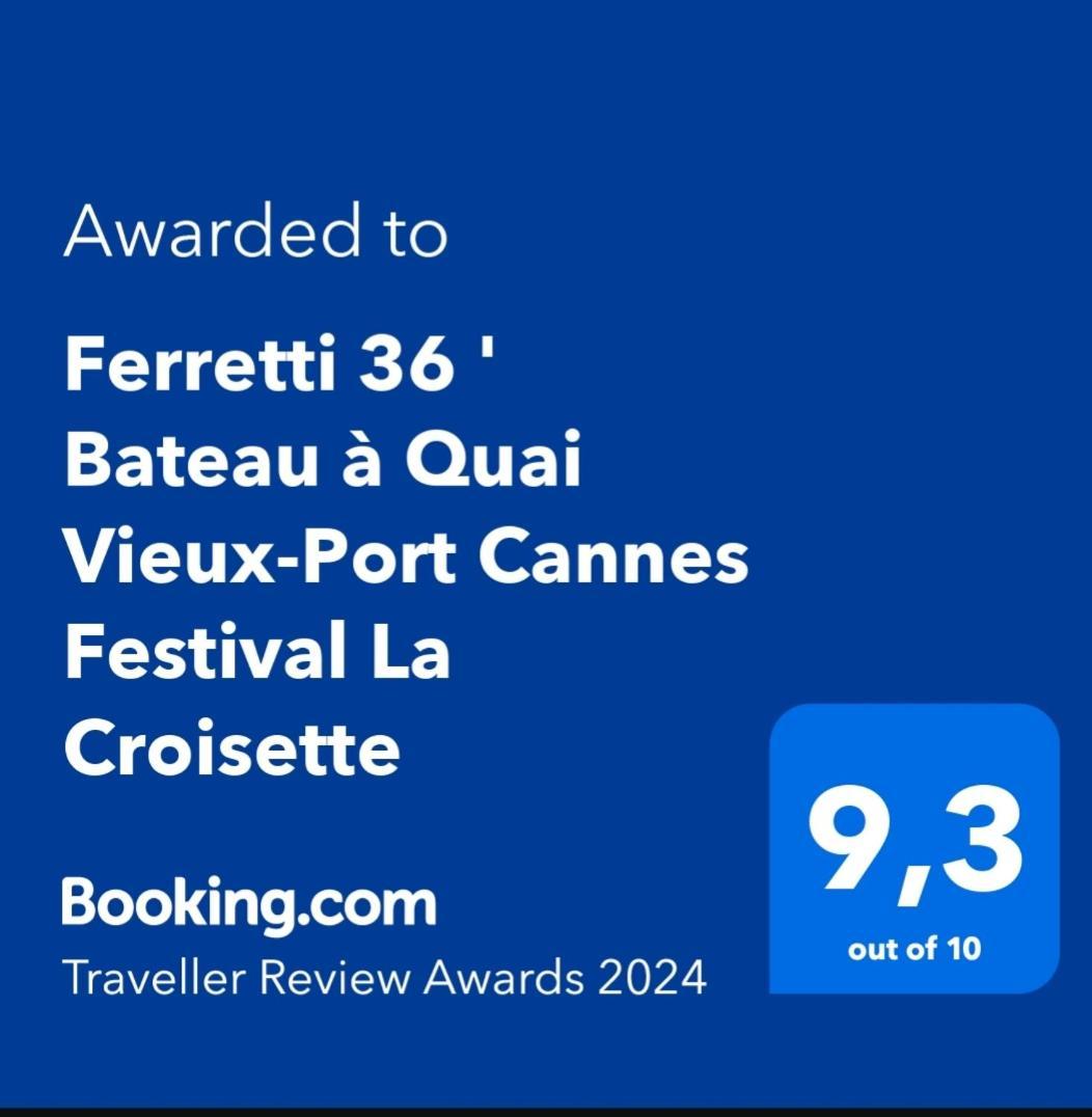 Ferretti 36 ' Bateau à Quai Vieux-Port Cannes Festival La Croisette Esterno foto